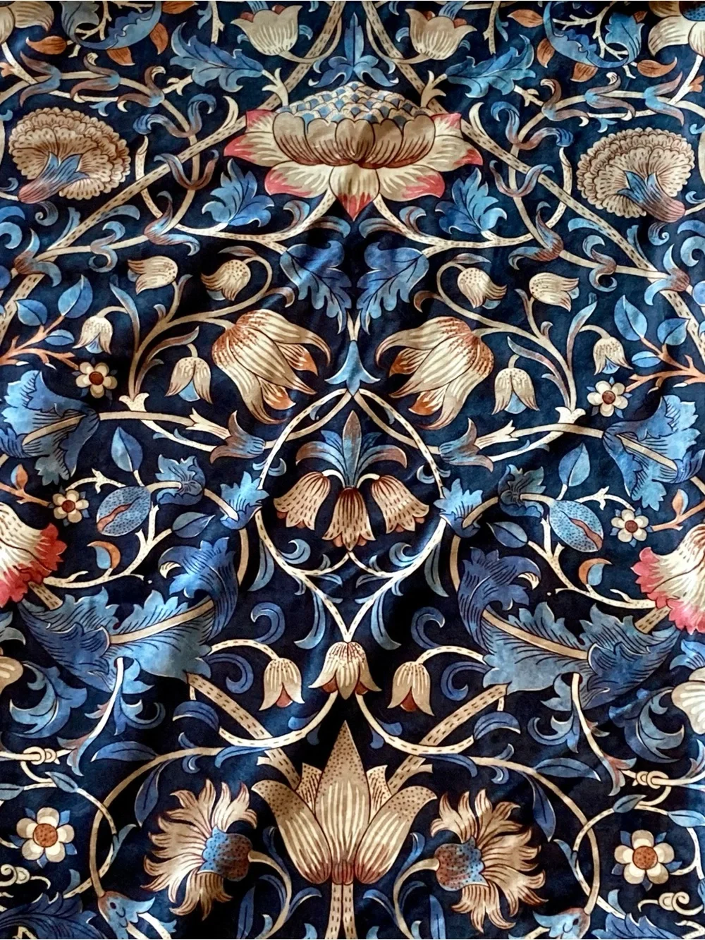 NWOT William Morris drape panel pairs in beautiful“Lodden” botanical design